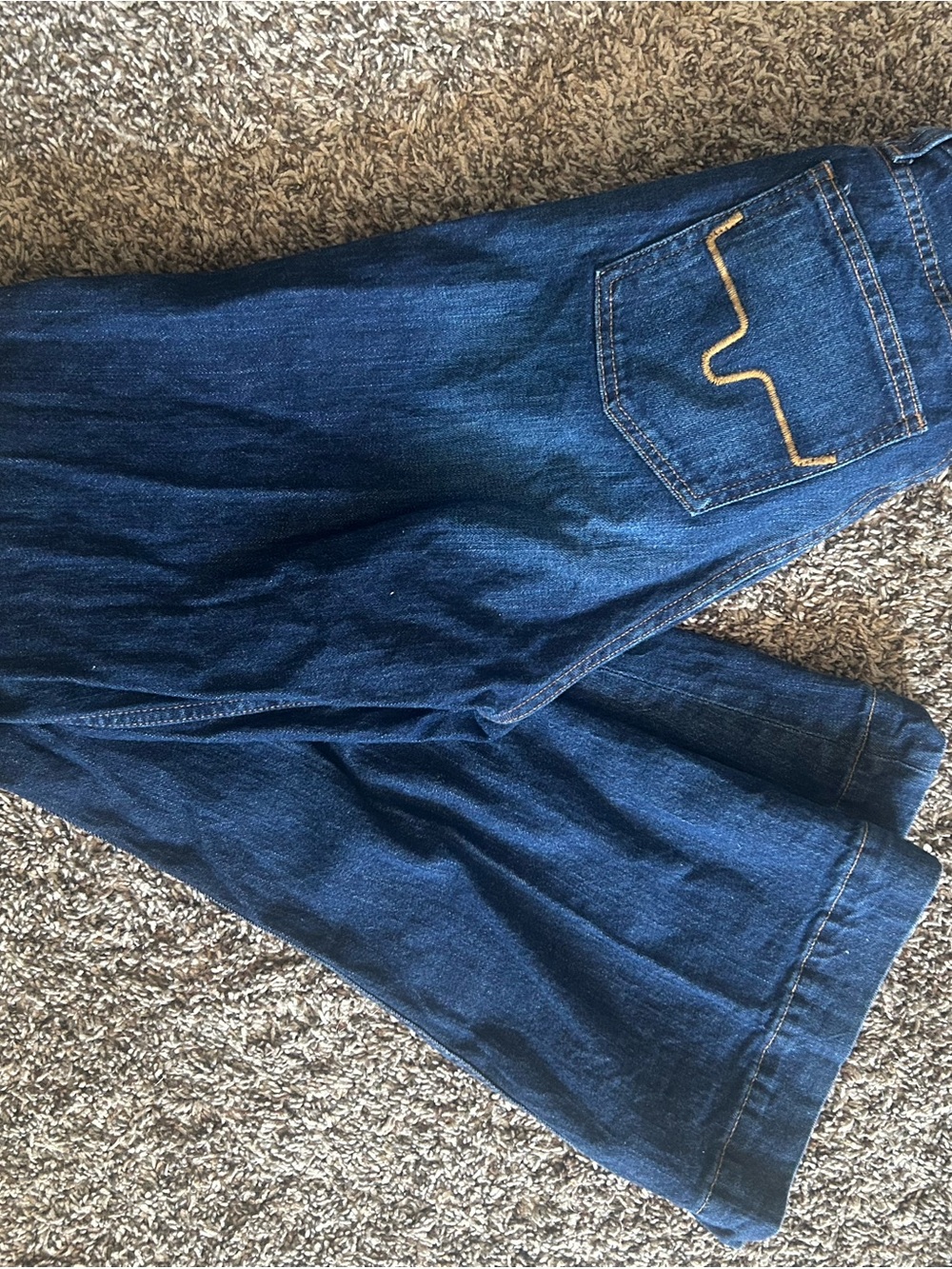 Kimes Ranch Dark Blue Wide Leg Jeans - Picture 1 of 4